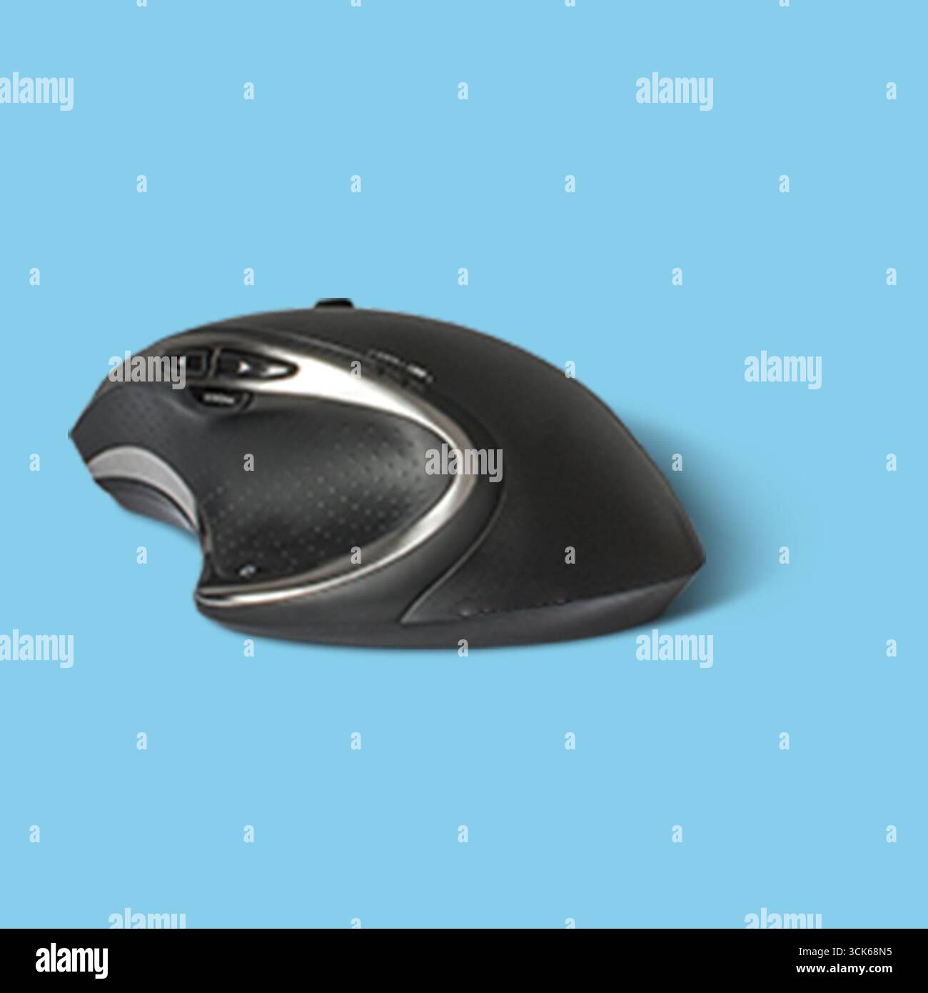 A sleek, ergonomic computer mouse designed for comfortable use and efficient navigation. Stock Photo