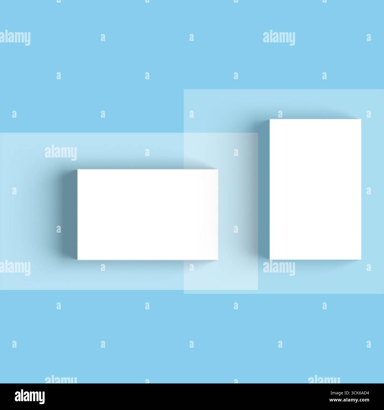 A minimalist design featuring two rectangular shapes casting shadows, suggesting depth and simplicity. Stock Photo