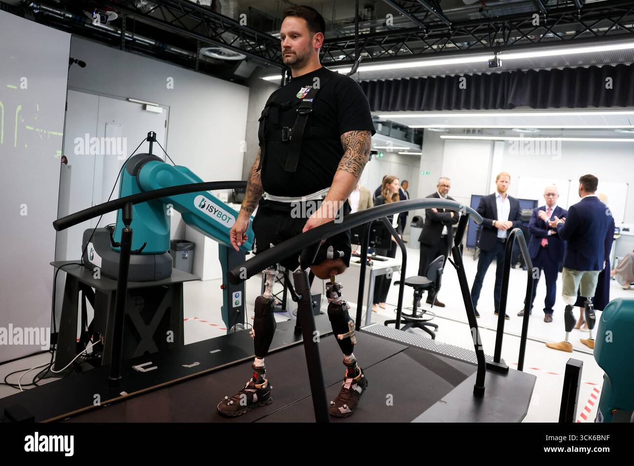 Steve Arnold, who has competed in the Invictus Games, stands in the ...