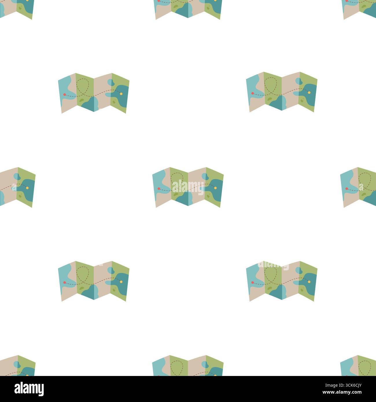 Simple seamless pattern on white background Stock Photo
