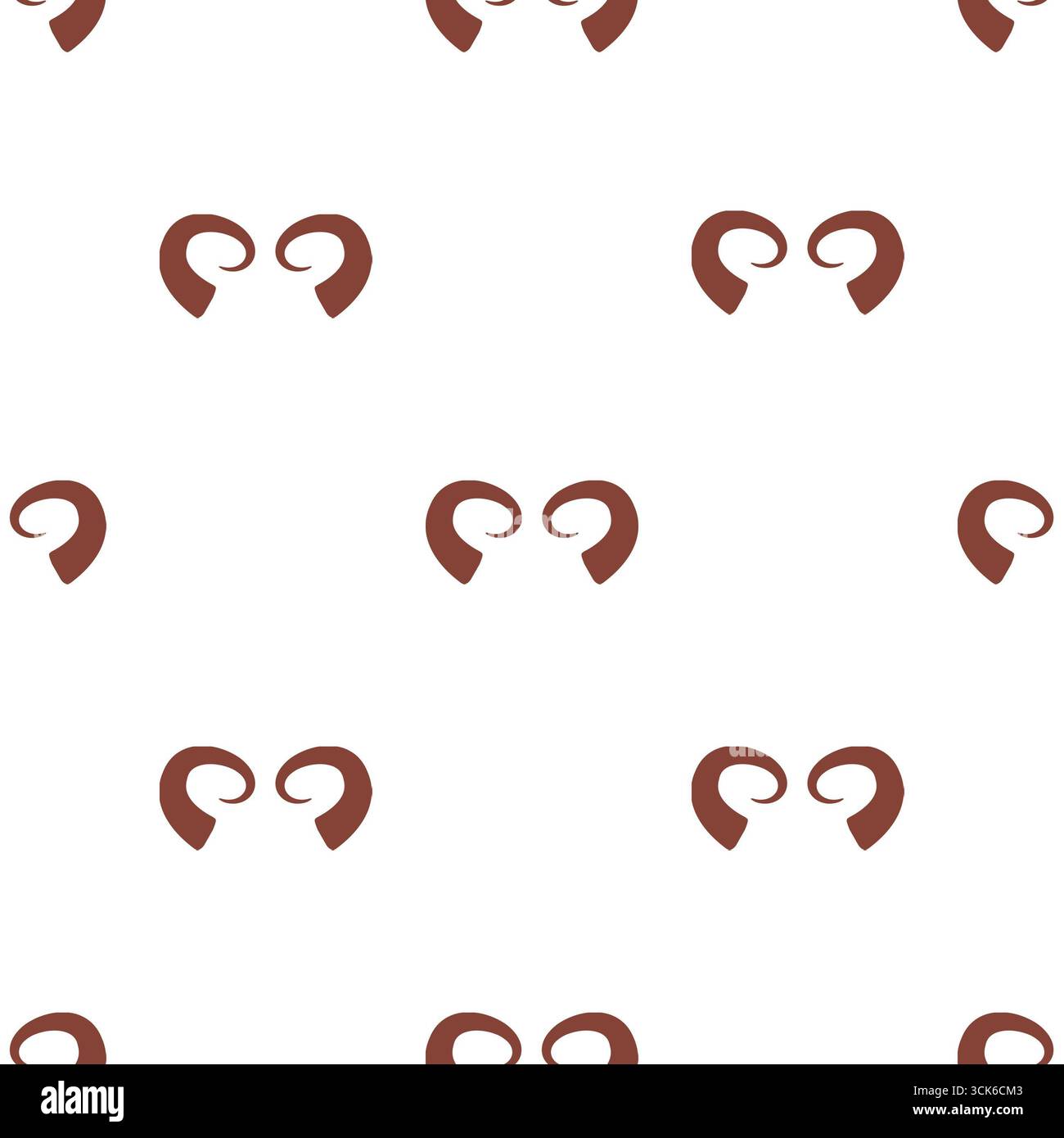 Simple seamless pattern on white background Stock Photo