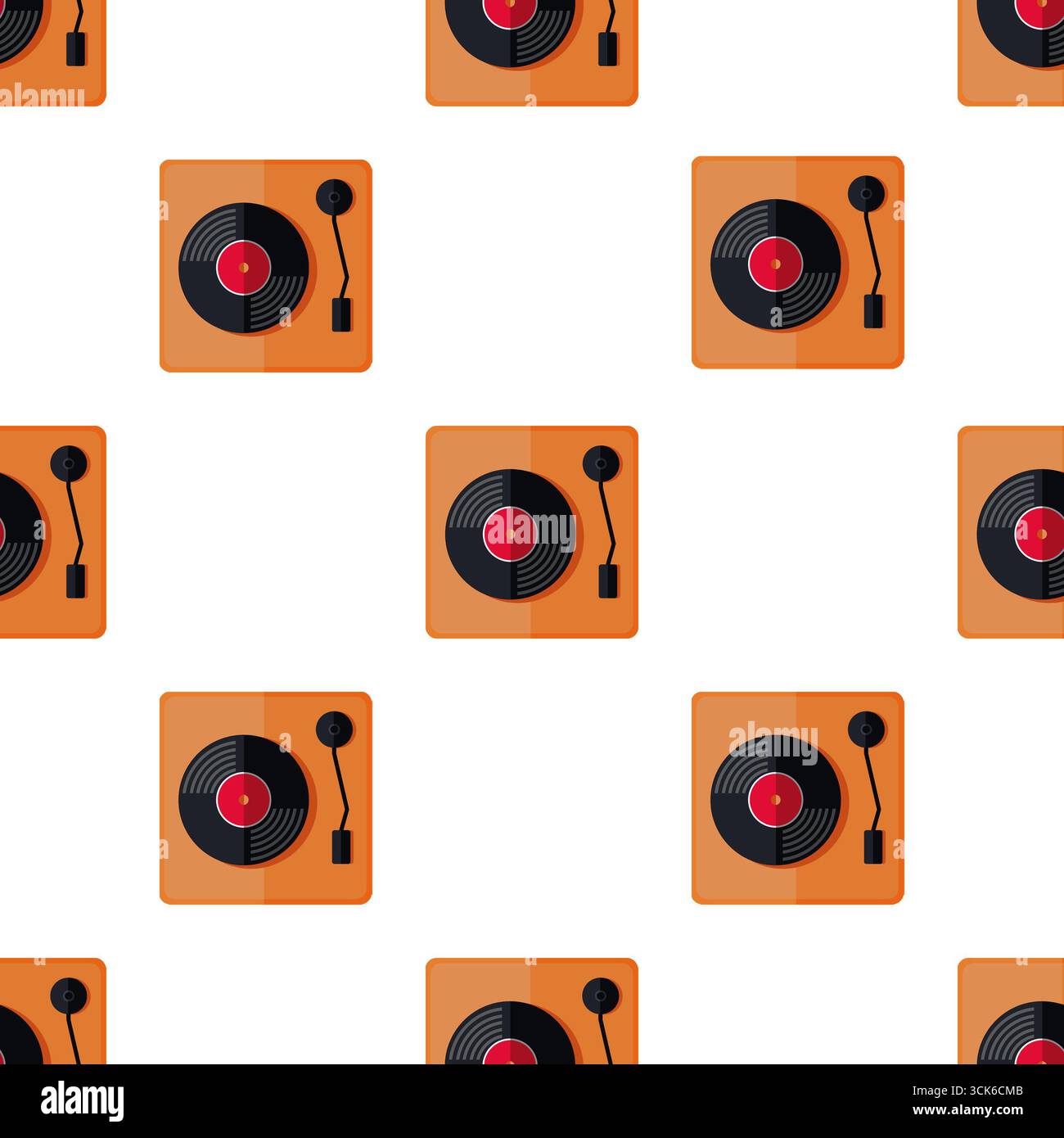 Simple seamless pattern on white background Stock Photo