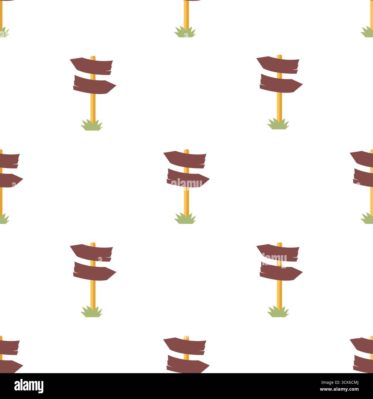 Simple seamless pattern on white background Stock Photo