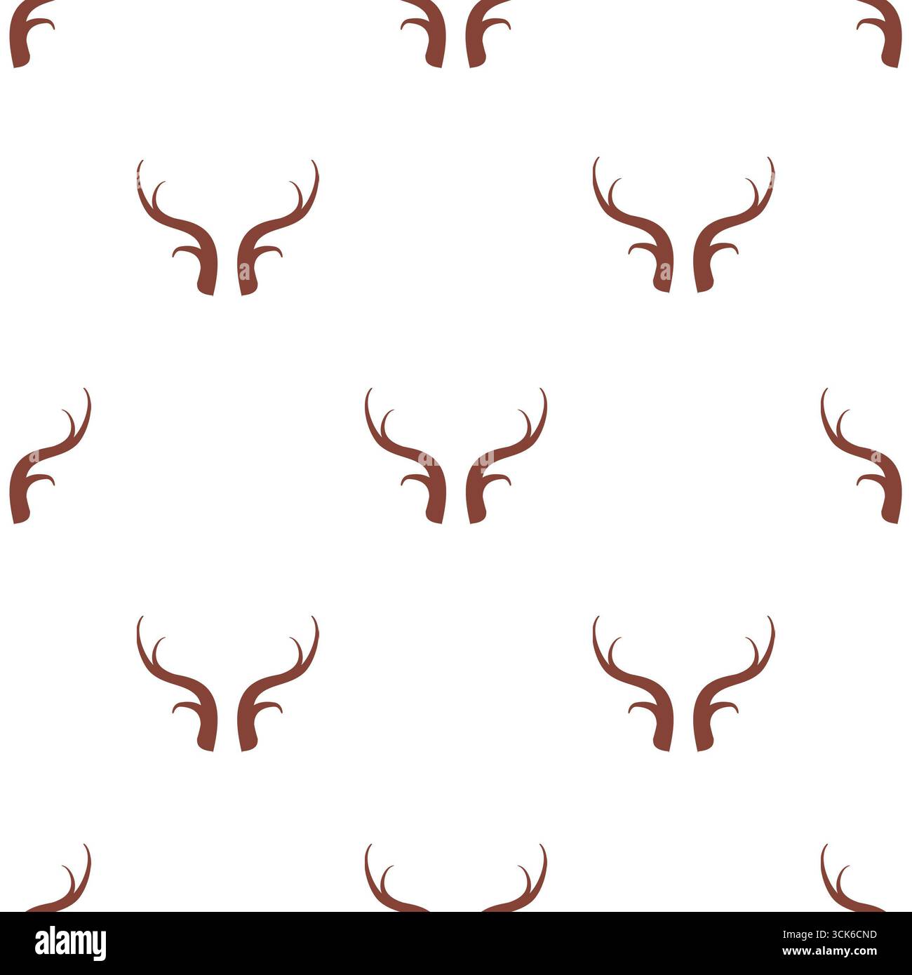 Simple seamless pattern on white background Stock Photo