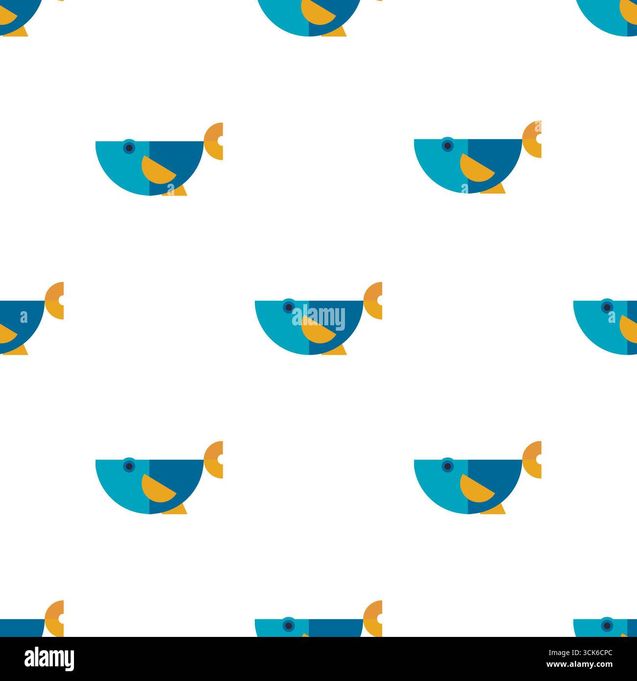 Simple seamless pattern on white background Stock Photo