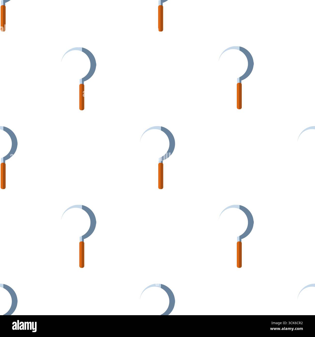 Simple seamless pattern on white background Stock Photo