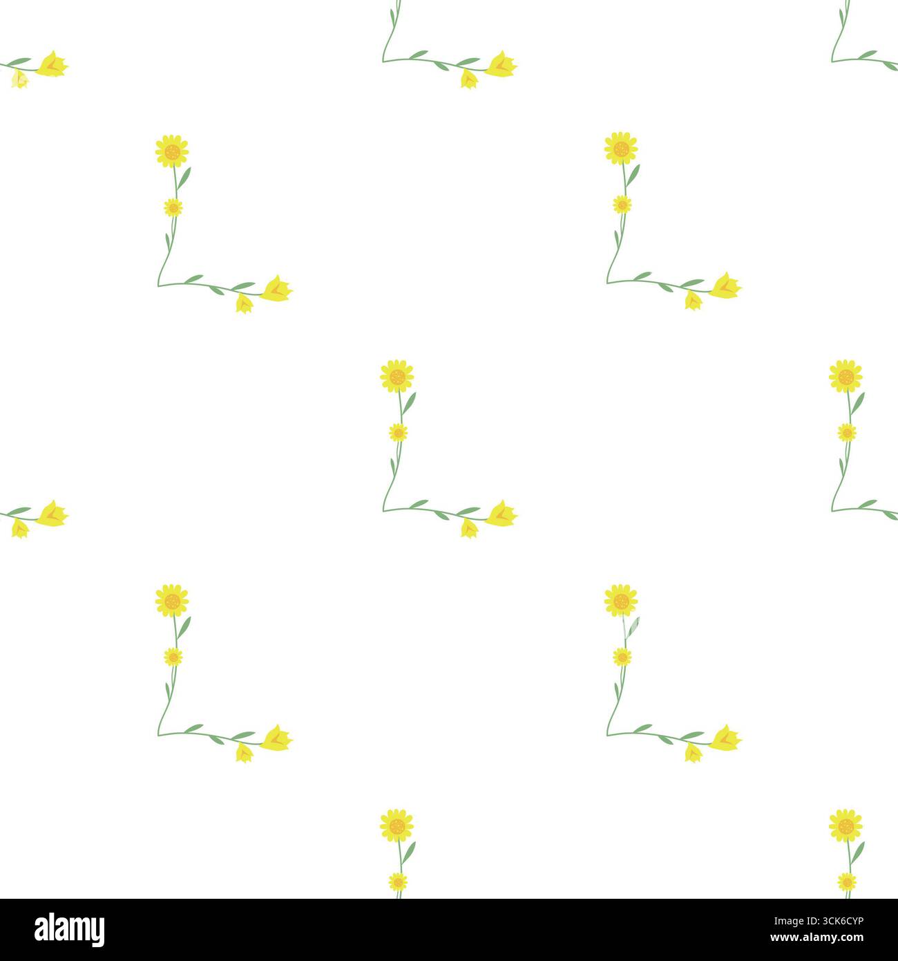 Simple seamless pattern on white background Stock Photo