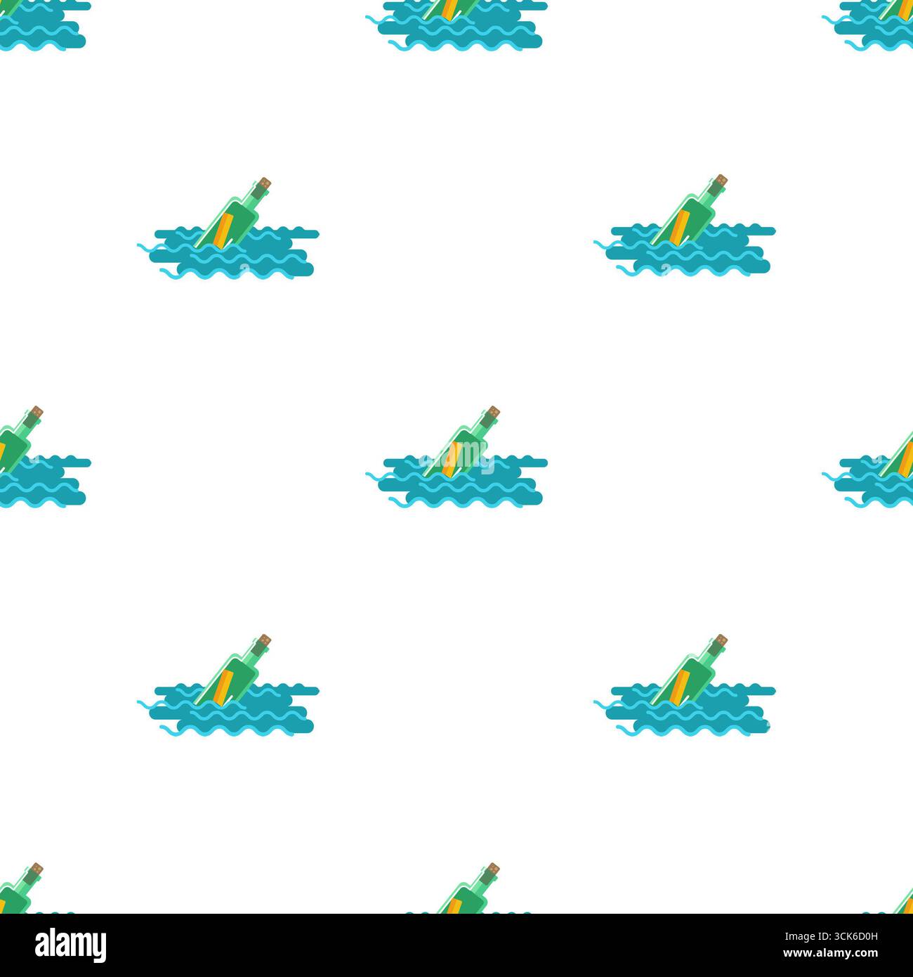 Simple seamless pattern on white background Stock Photo