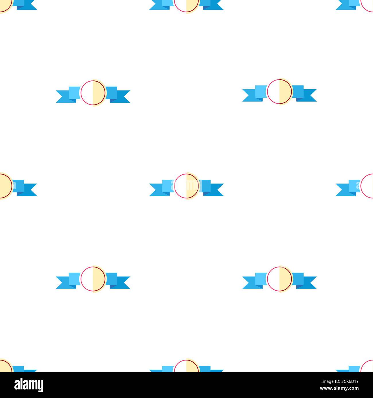 Simple seamless pattern on white background Stock Photo