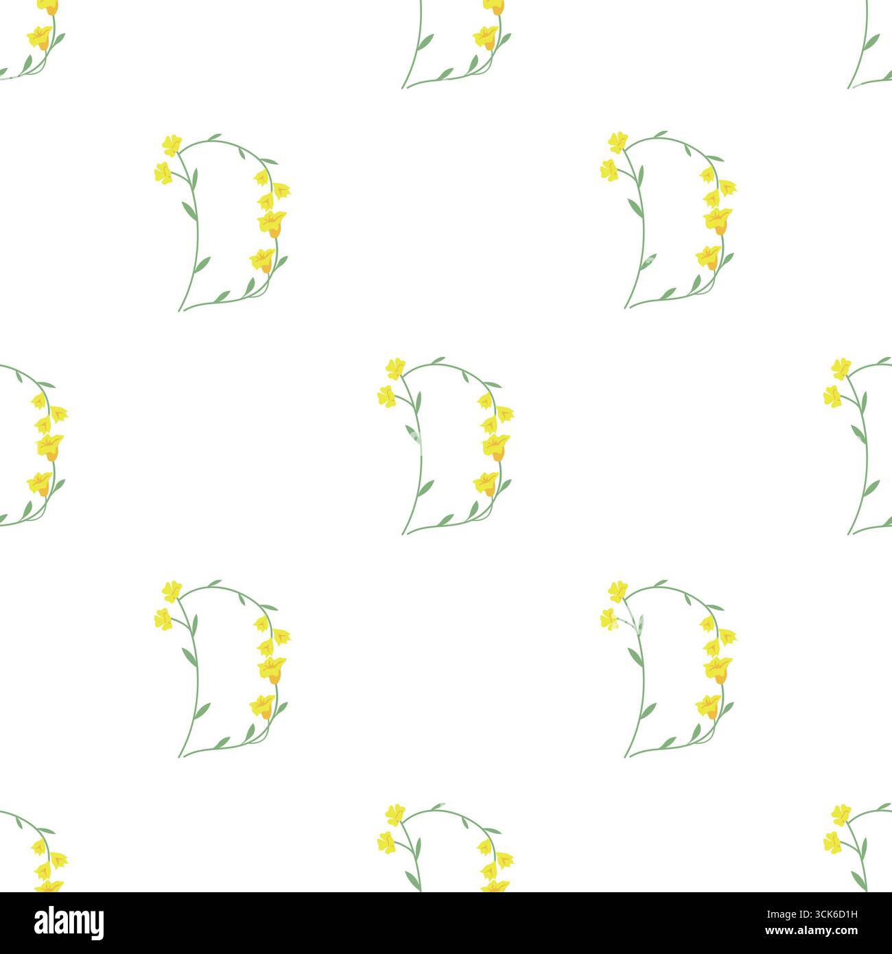 Simple seamless pattern on white background Stock Photo