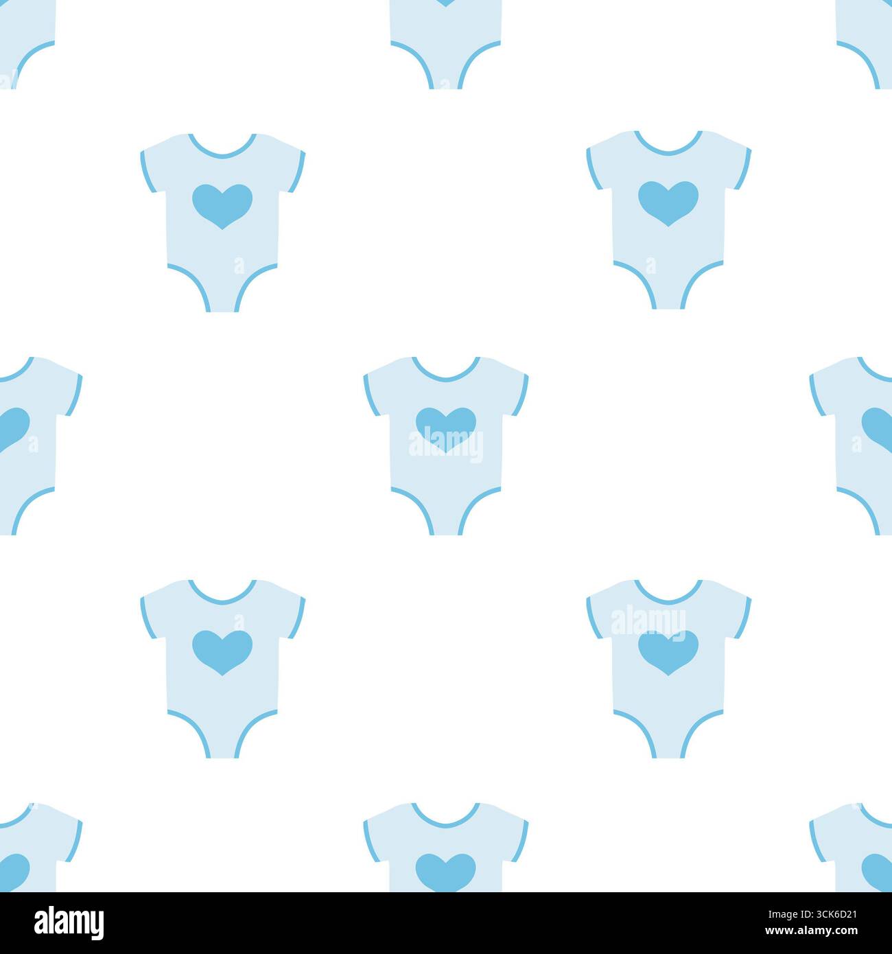 Simple seamless pattern on white background Stock Photo