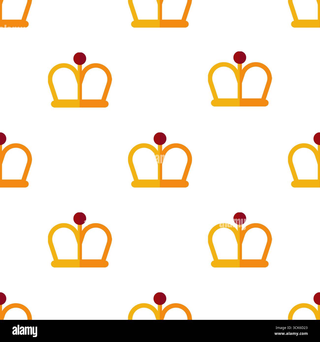 Simple seamless pattern on white background Stock Photo