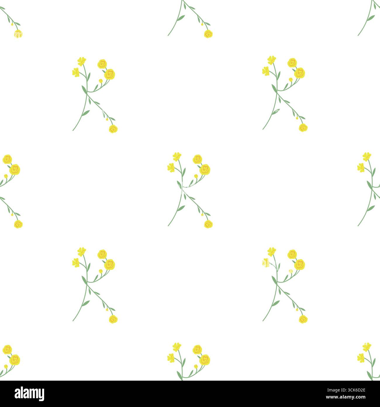Simple seamless pattern on white background Stock Photo