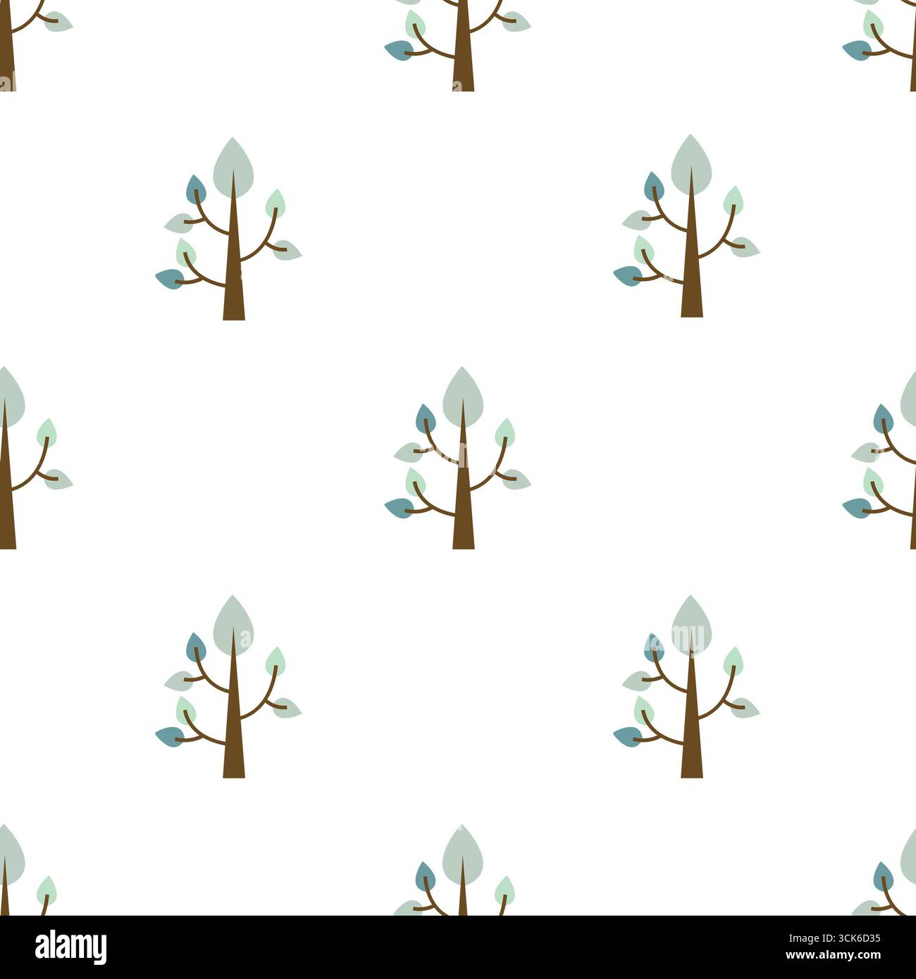 Simple seamless pattern on white background Stock Photo