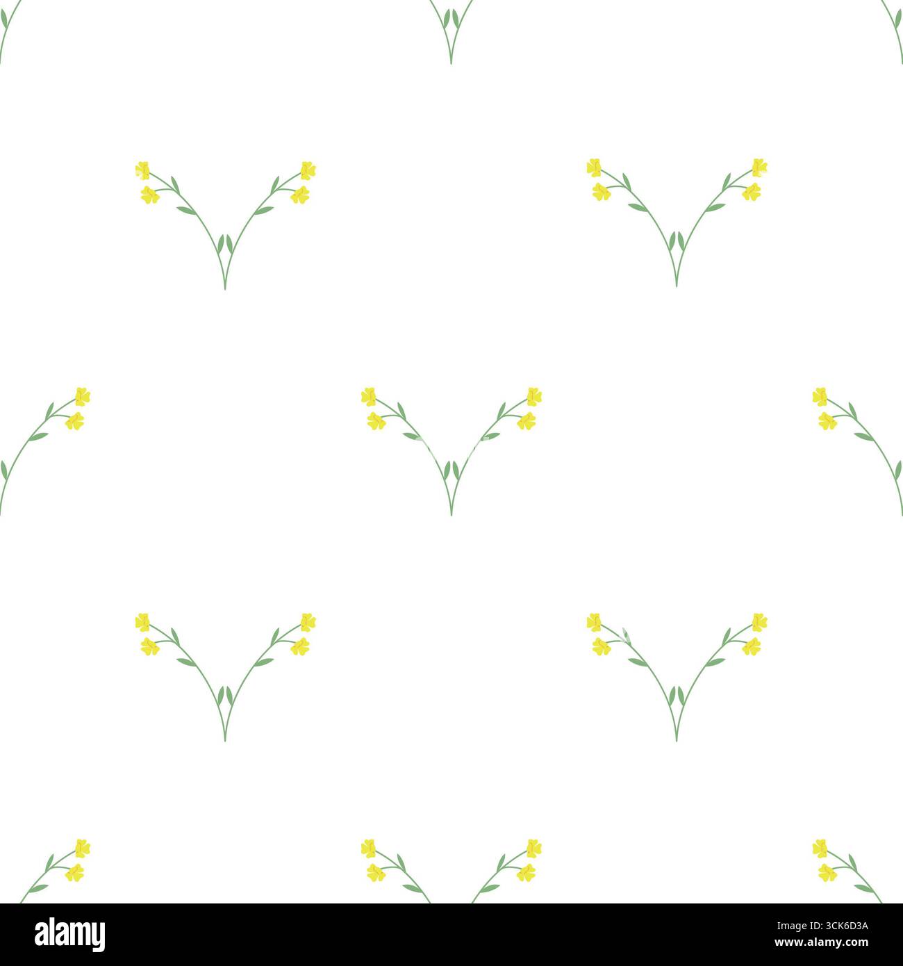Simple seamless pattern on white background Stock Photo