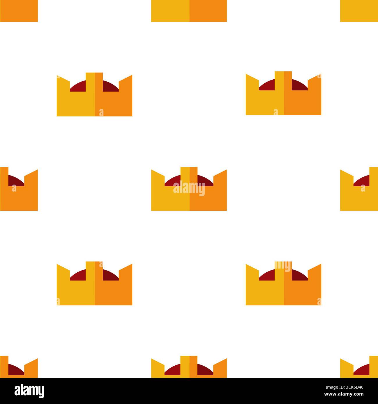 Simple seamless pattern on white background Stock Photo
