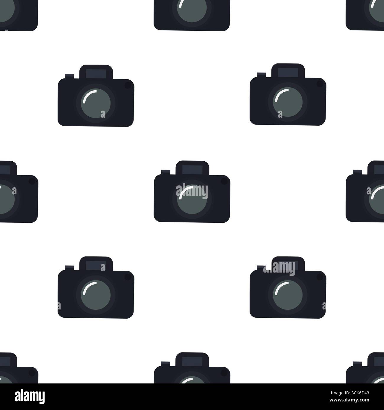Simple seamless pattern on white background Stock Photo