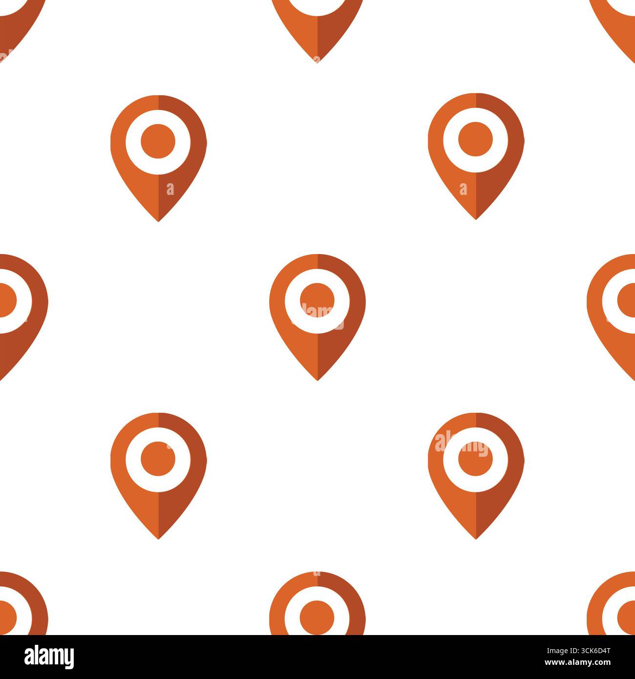 Simple seamless pattern on white background Stock Photo