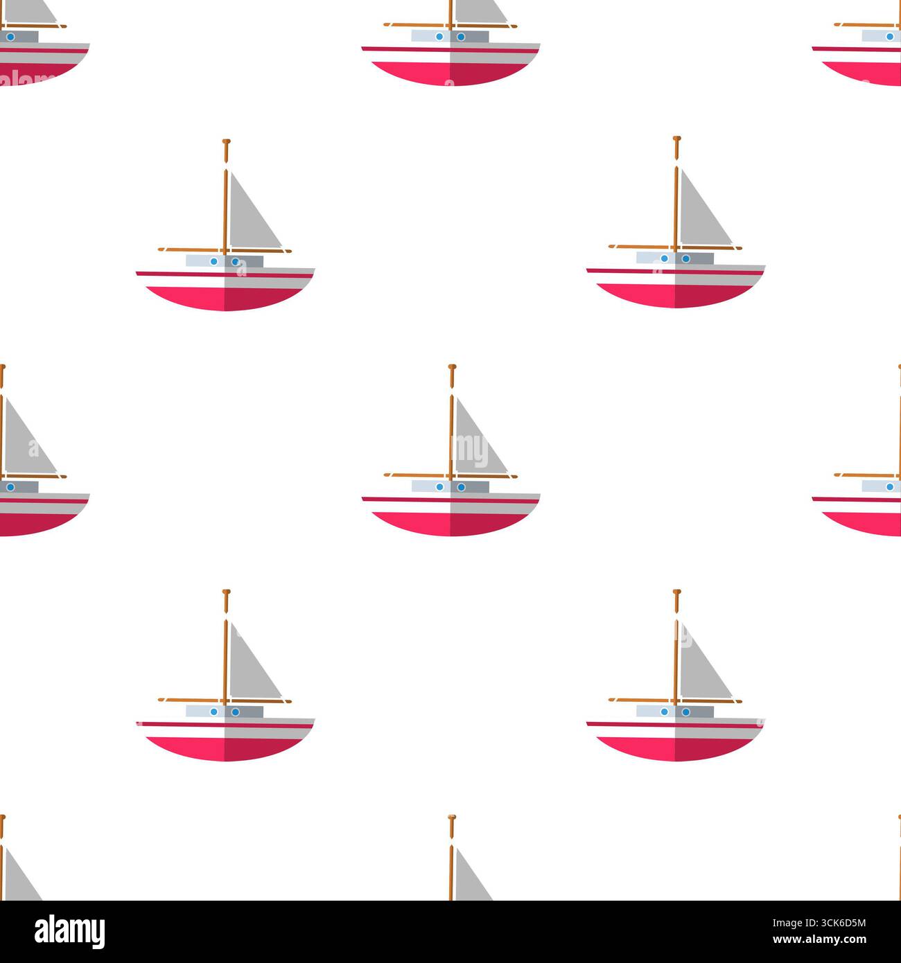 Simple seamless pattern on white background Stock Photo