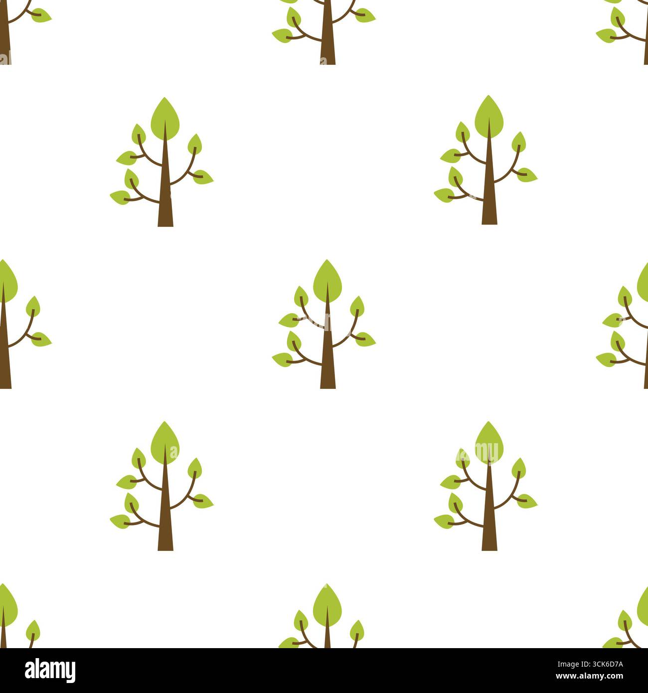 Simple seamless pattern on white background Stock Photo