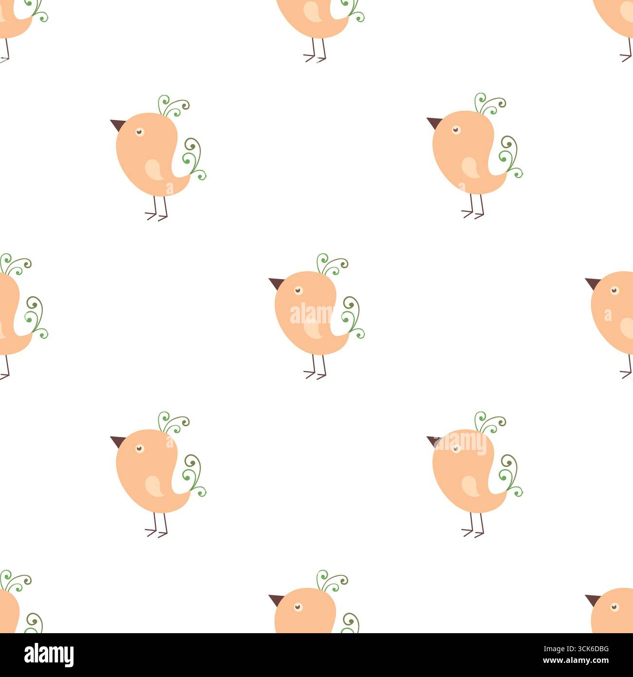 Simple seamless pattern on white background Stock Photo