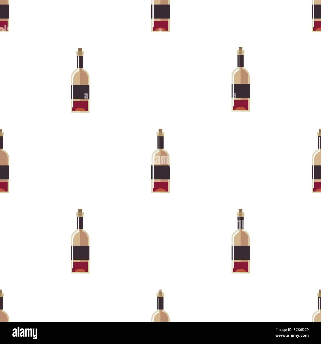 Simple seamless pattern on white background Stock Photo