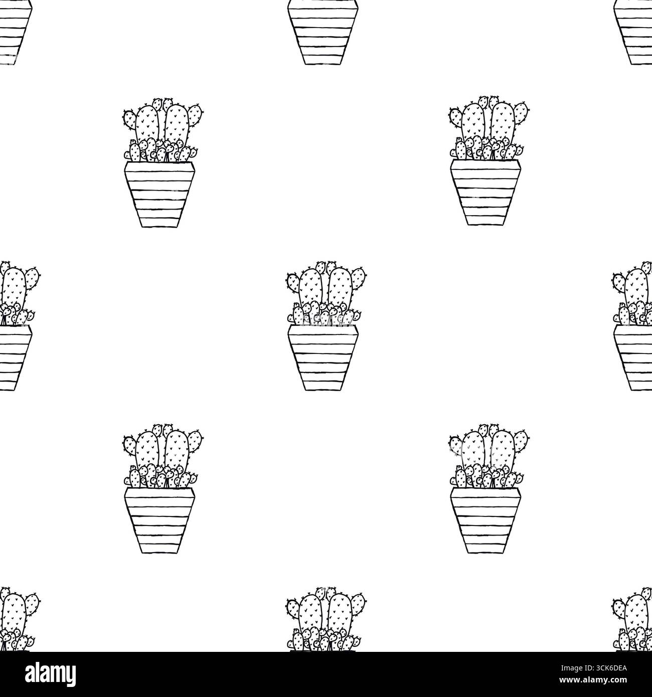 Simple seamless pattern on white background Stock Photo