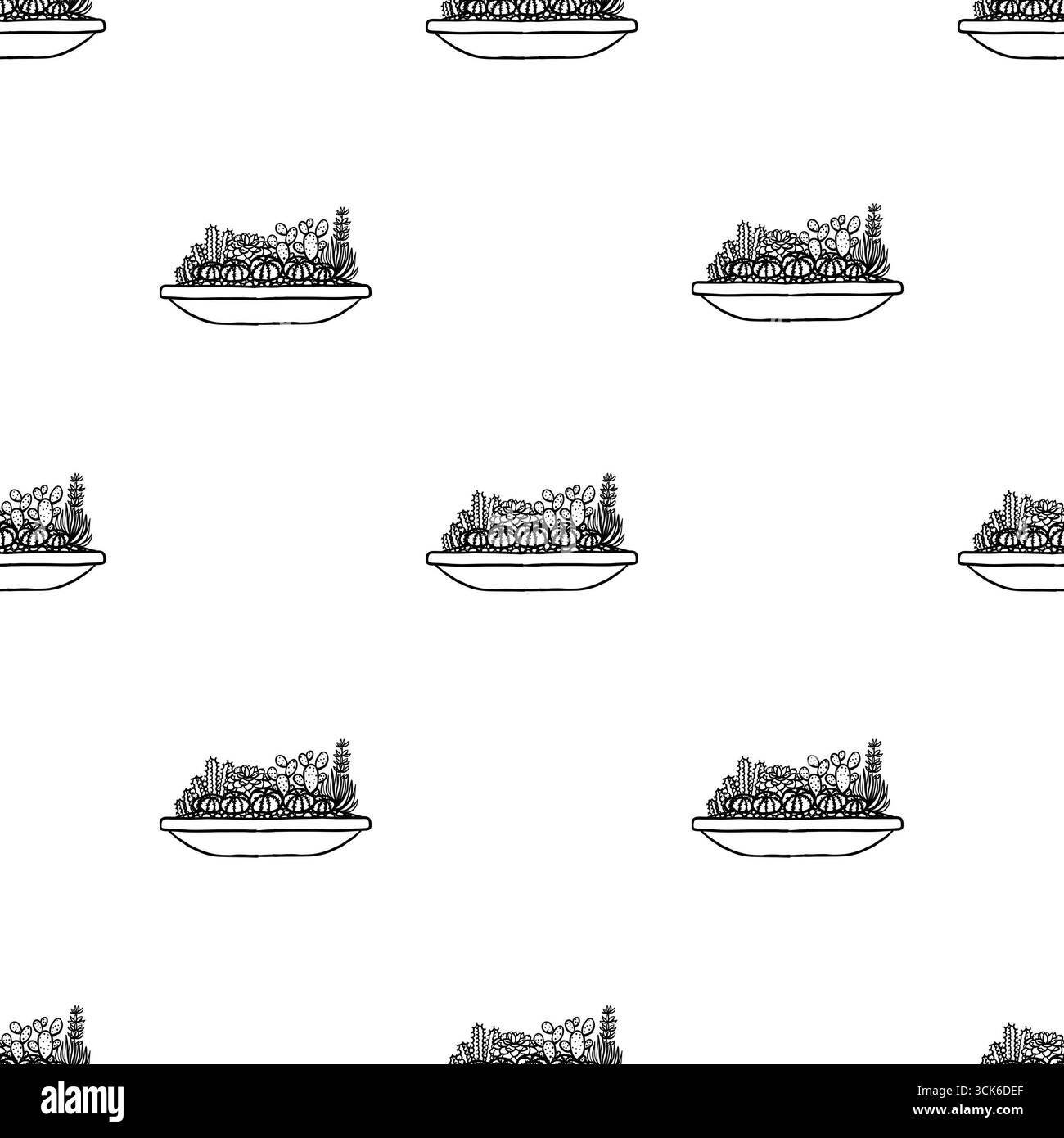 Ordinary seamless pattern for daily use goods. Stock Photo