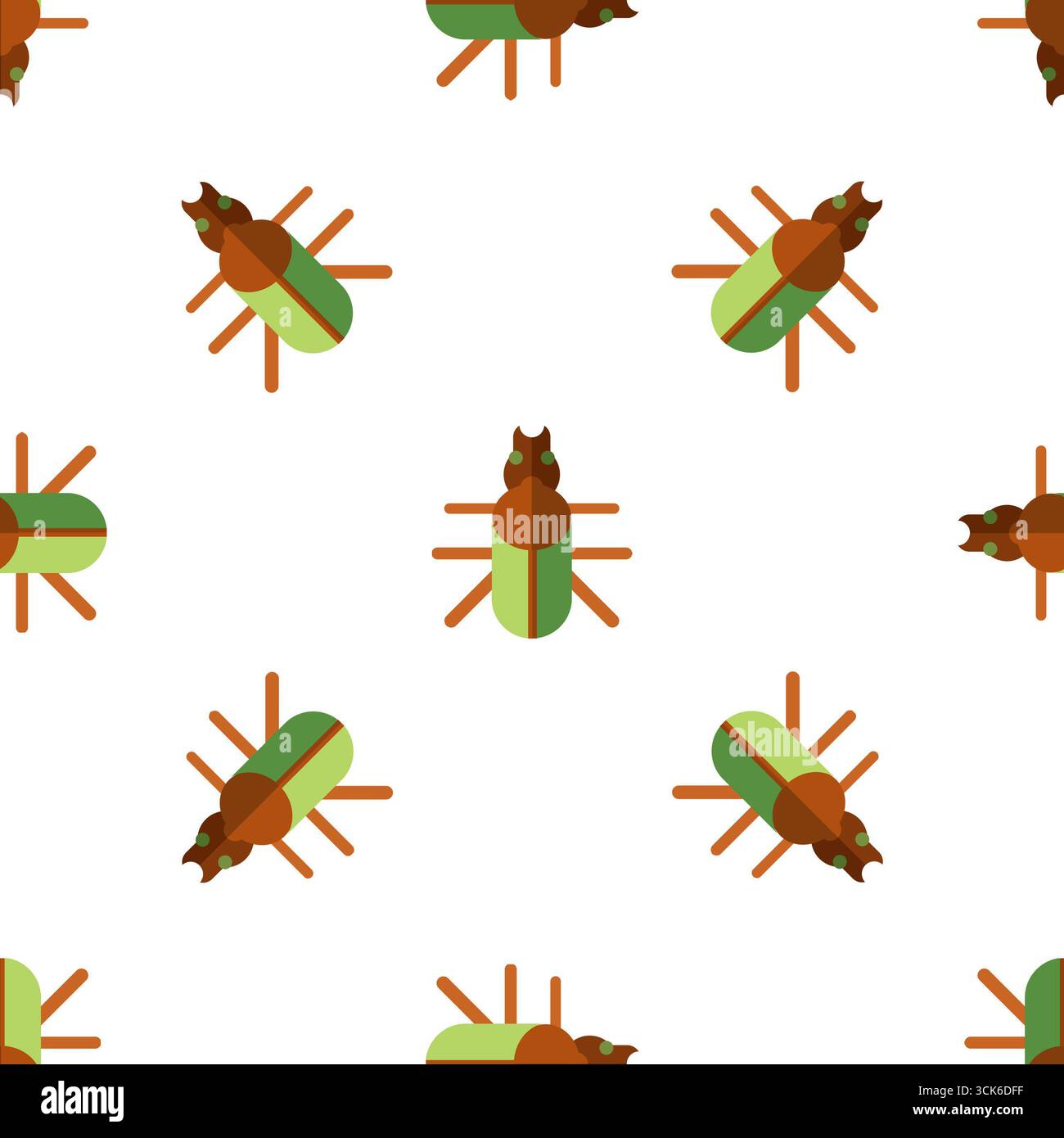 Simple seamless pattern on white background Stock Photo