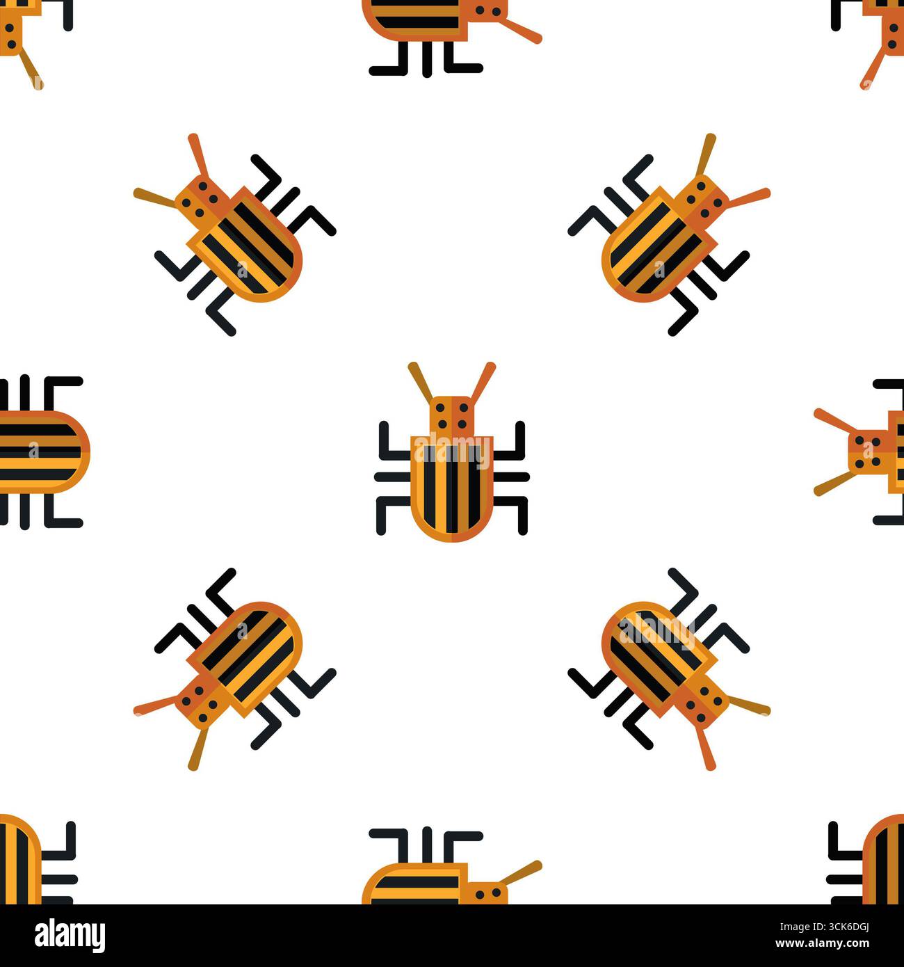 Simple seamless pattern on white background Stock Photo