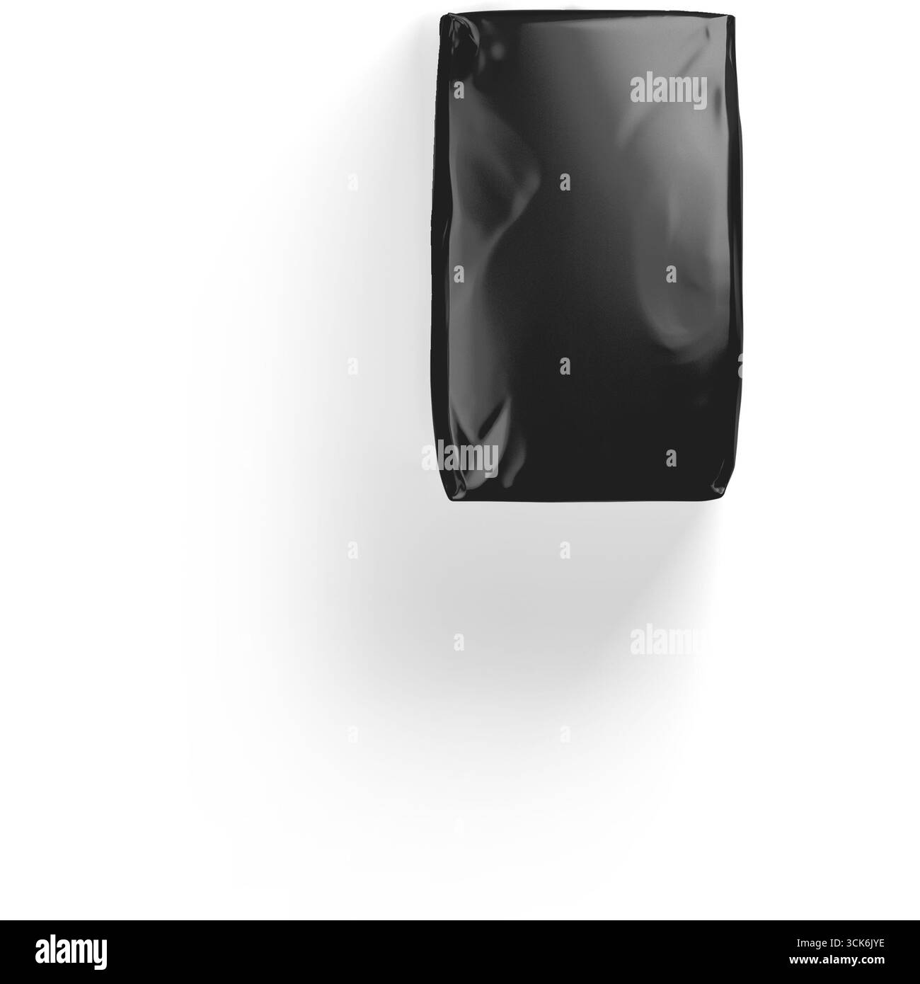 A glossy black rectangular object with a smooth surface, possibly a phone case or a sleek design element. Stock Photo