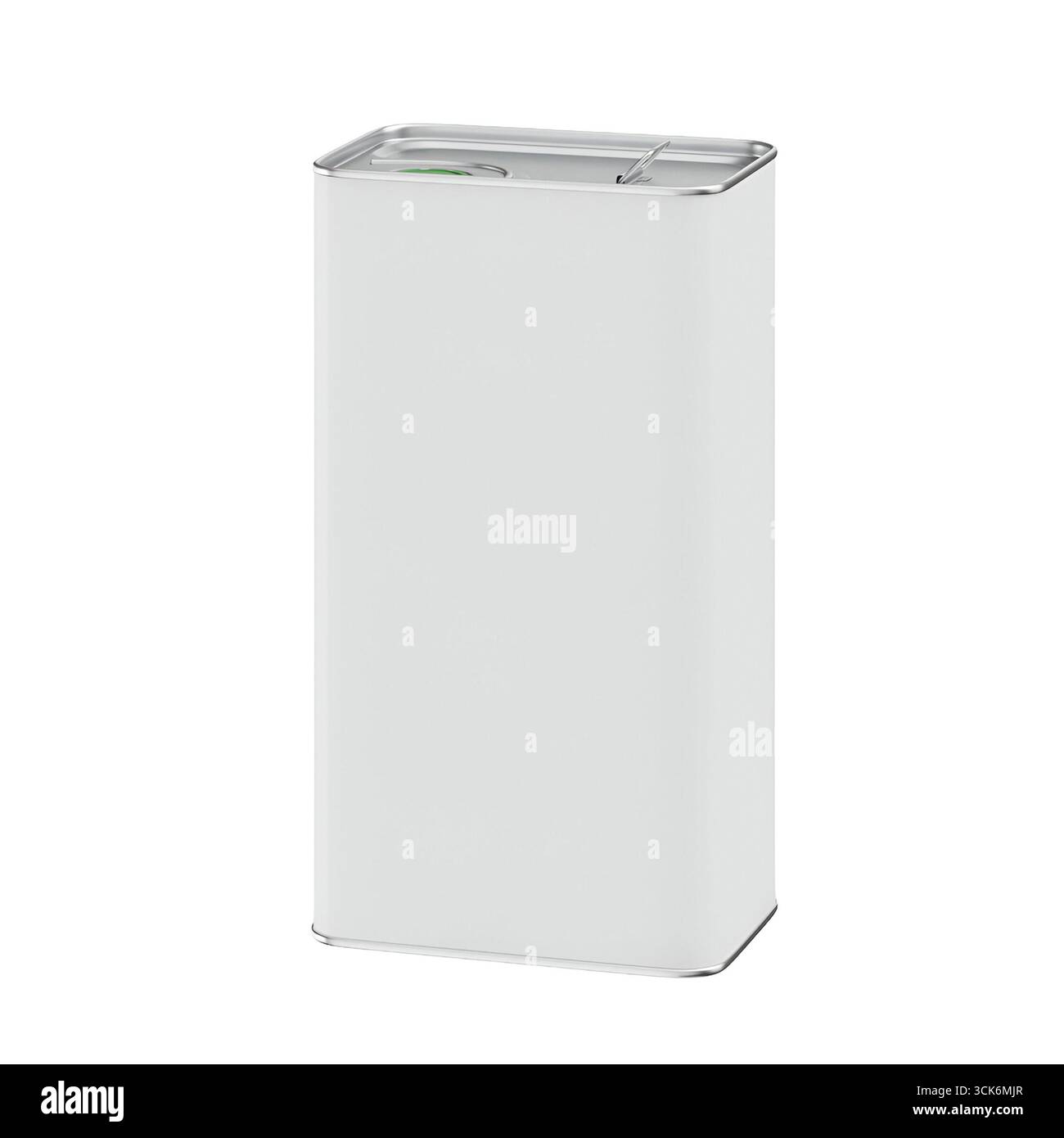 A sleek, white rectangular container designed for storage or packaging purposes. Stock Photo