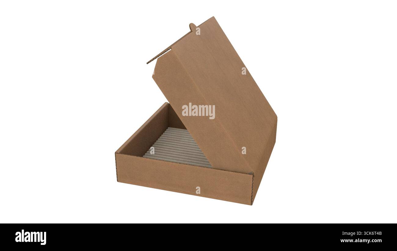 Partially open cardboard box hi-res stock photography and images - Alamy