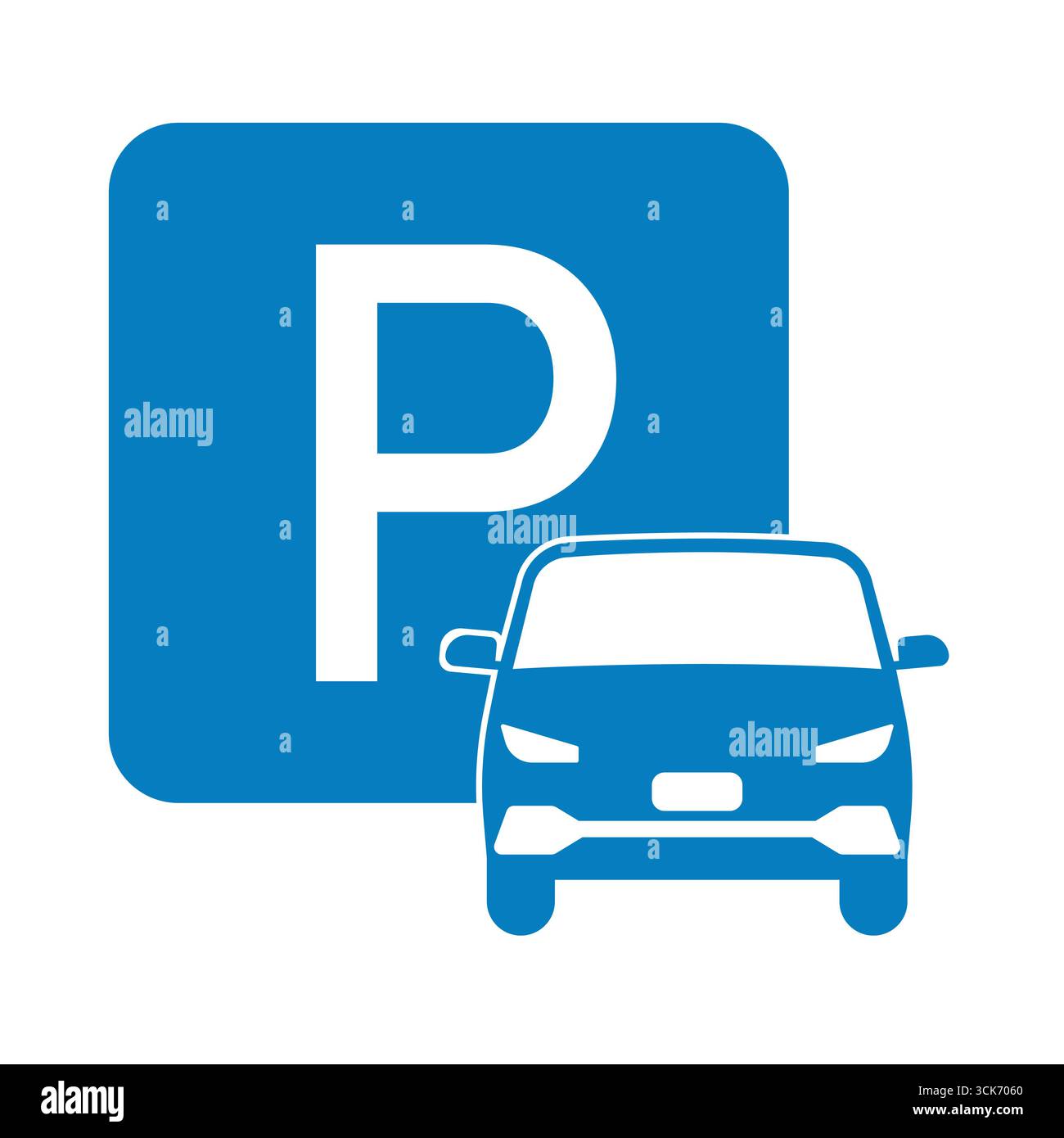 Parking Lots Sign or Parking Symbol in Parking Concept. Vector ...