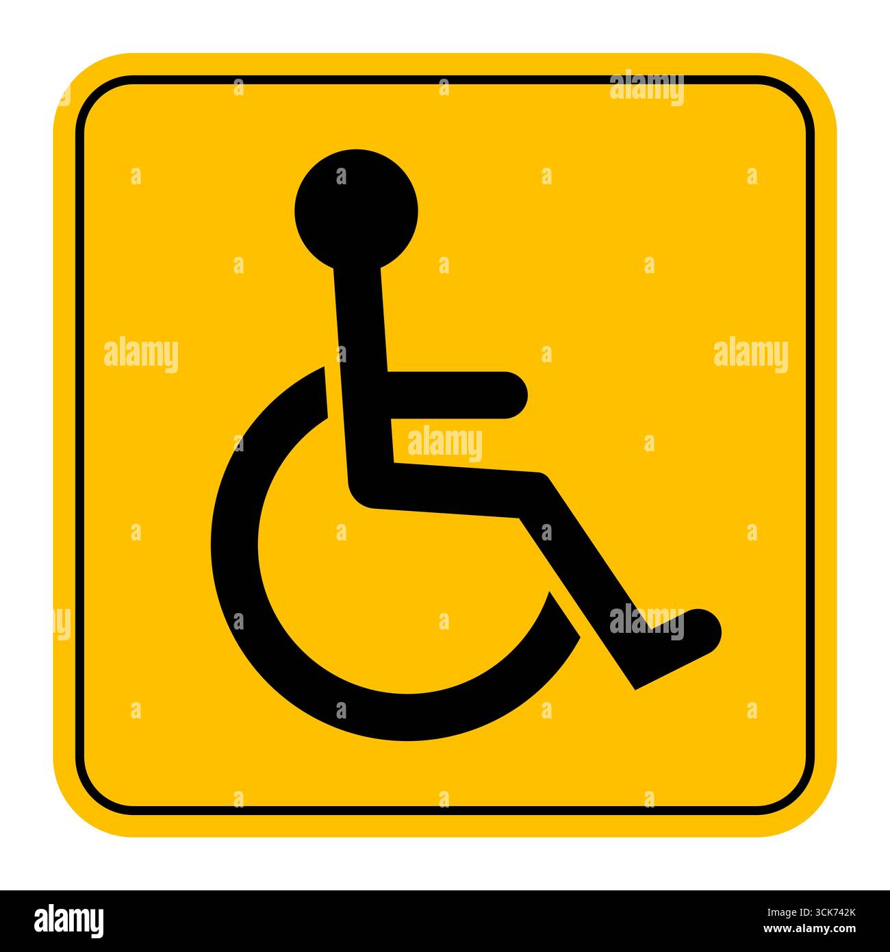 Handicapd Disabled Parking Sign. Handicapped Parking Sign. Wheelchair Handicap ...