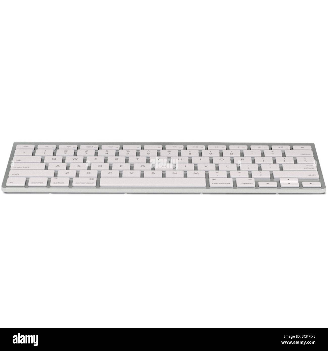 A sleek, modern keyboard designed for efficient typing and productivity. Stock Photo
