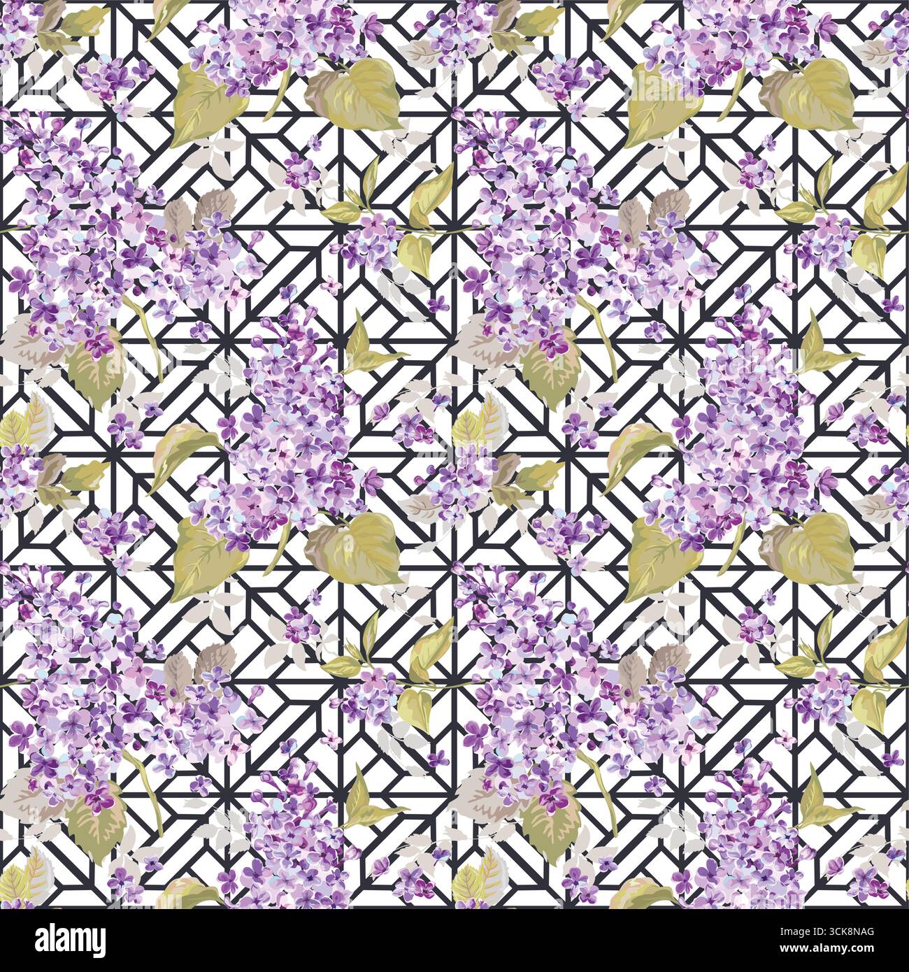 Seamless pattern with ordinary style Stock Vector
