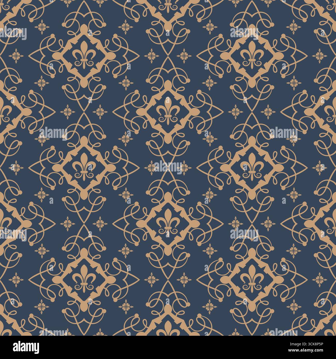 Seamless pattern with ordinary style Stock Vector