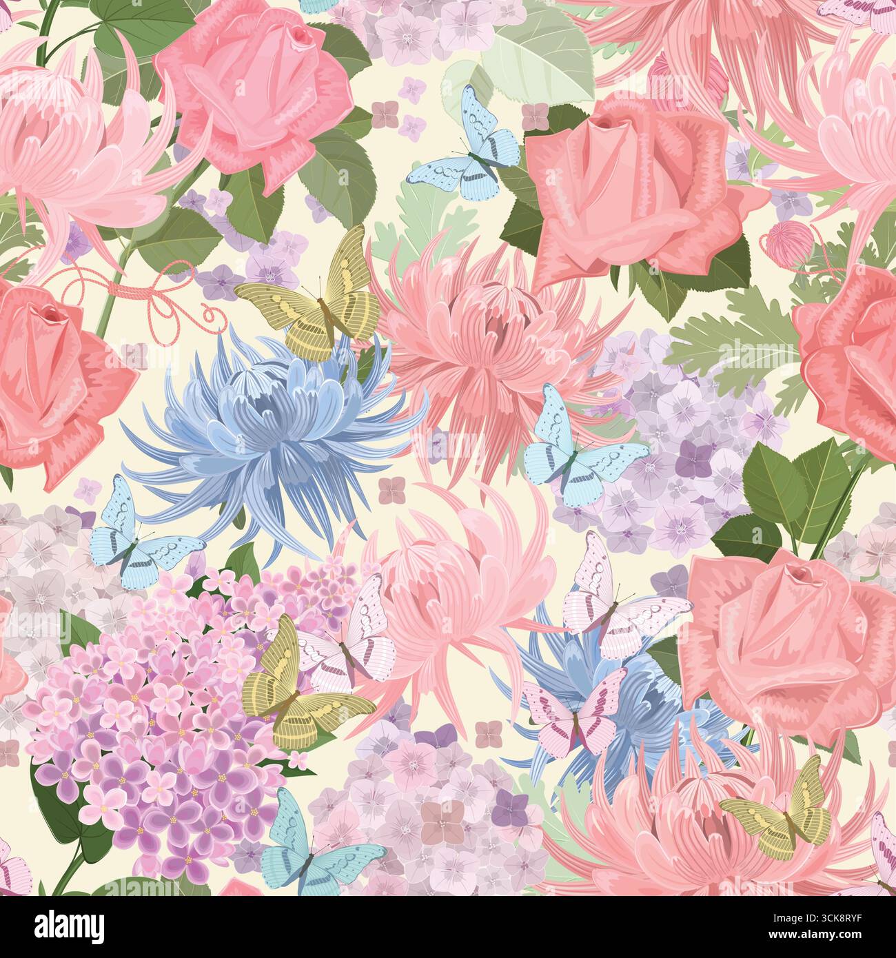 Seamless pattern with ordinary style Stock Vector