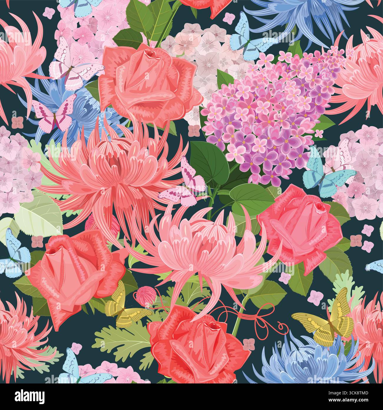 Seamless pattern with ordinary style Stock Vector