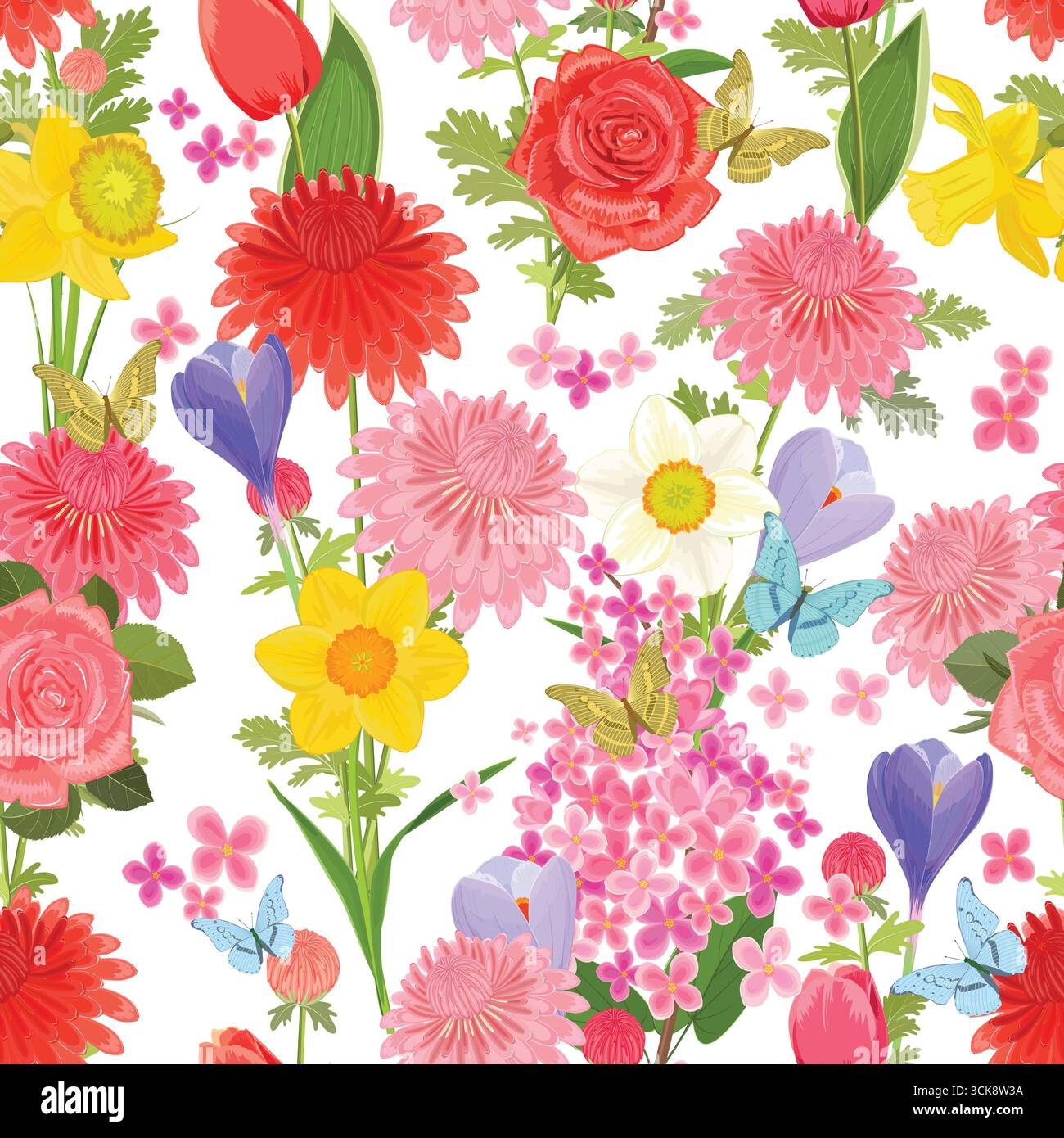 Seamless pattern with ordinary style Stock Vector