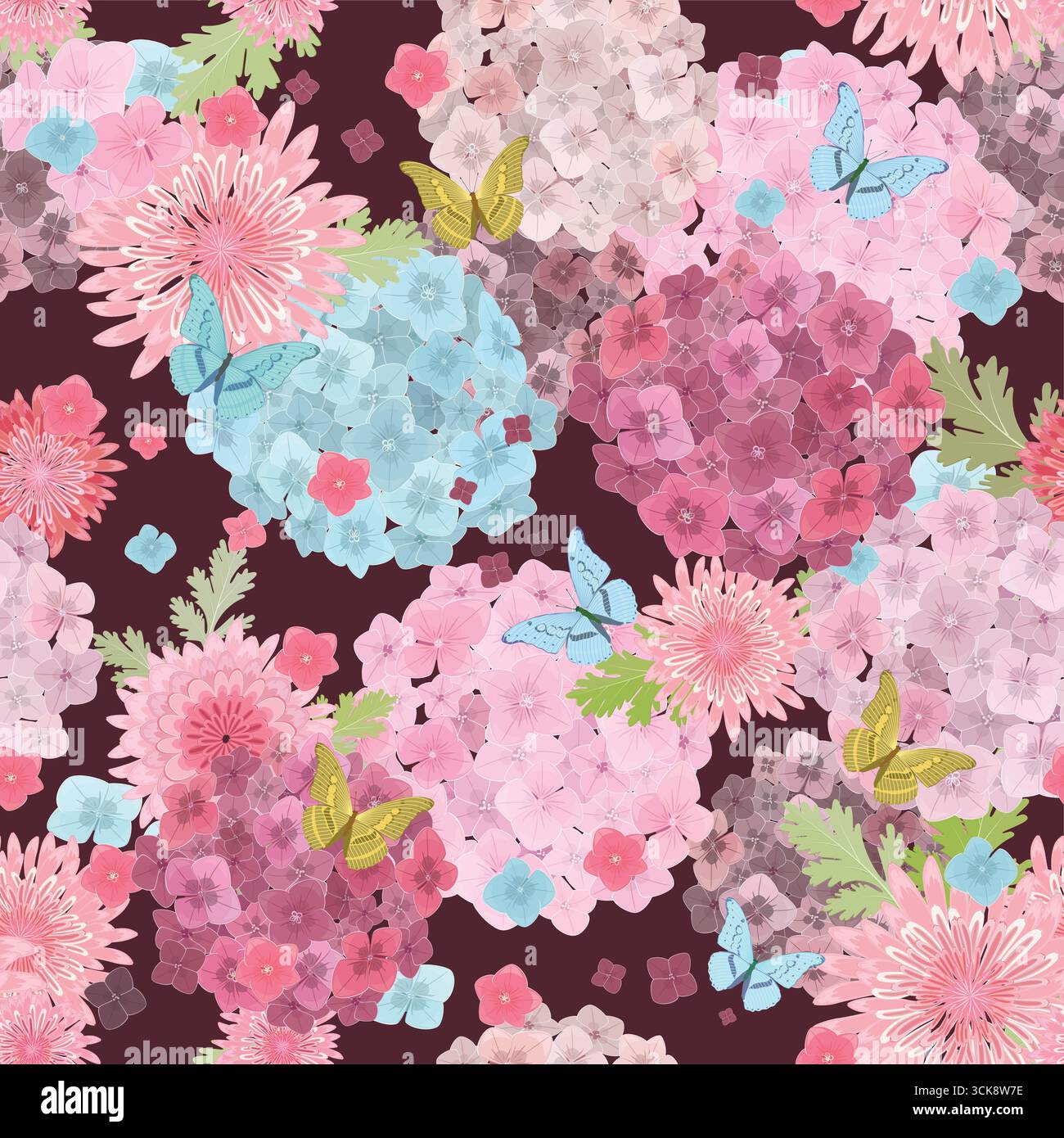 Seamless pattern with ordinary style Stock Vector
