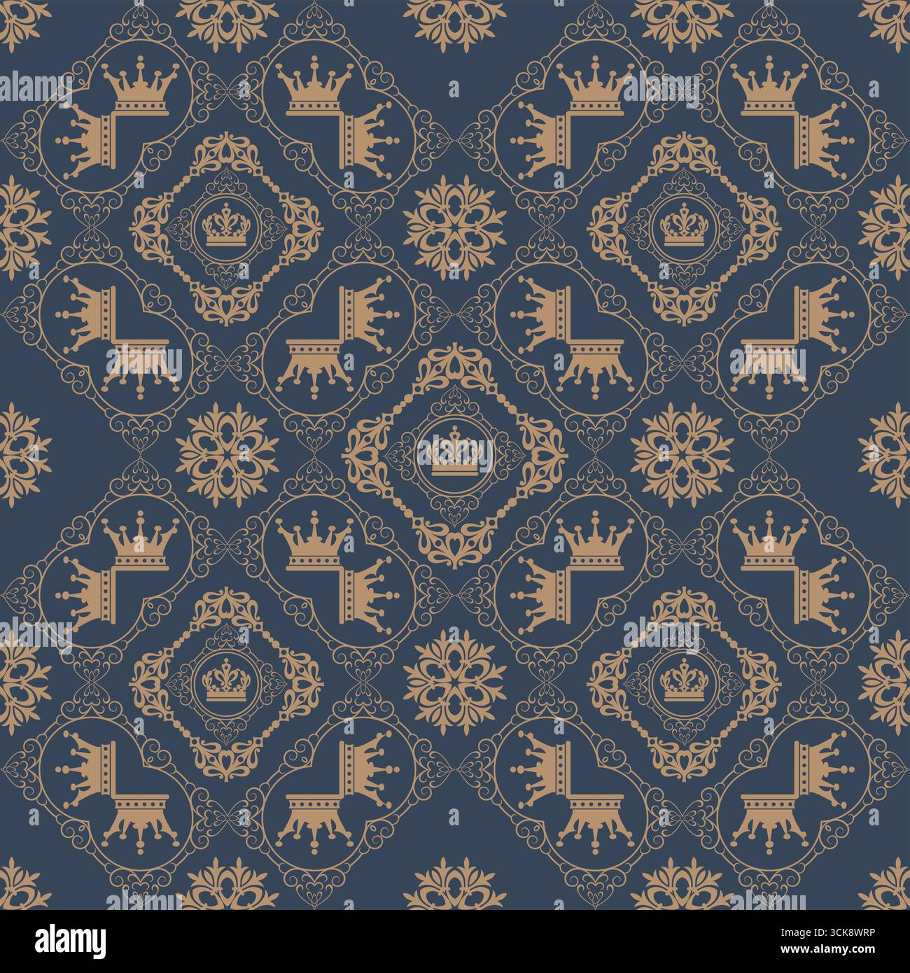 Seamless pattern with ordinary style Stock Vector