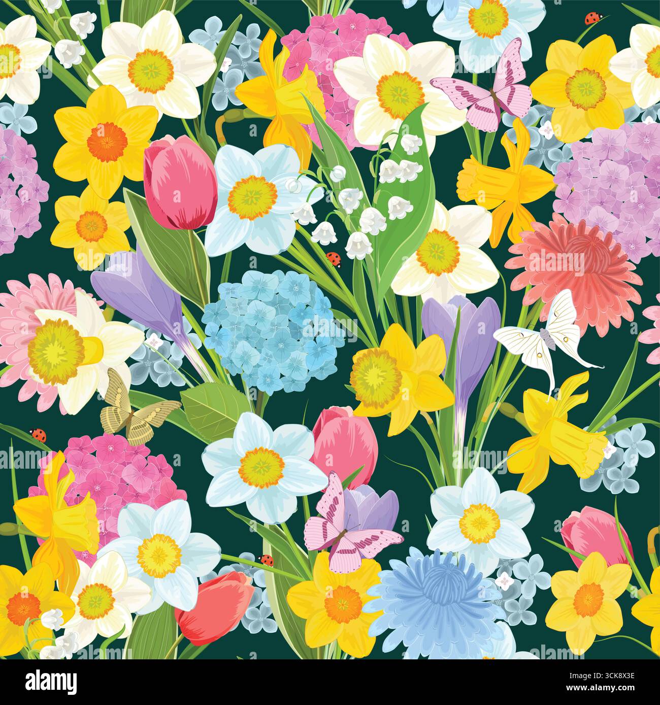 Seamless pattern with ordinary style Stock Vector