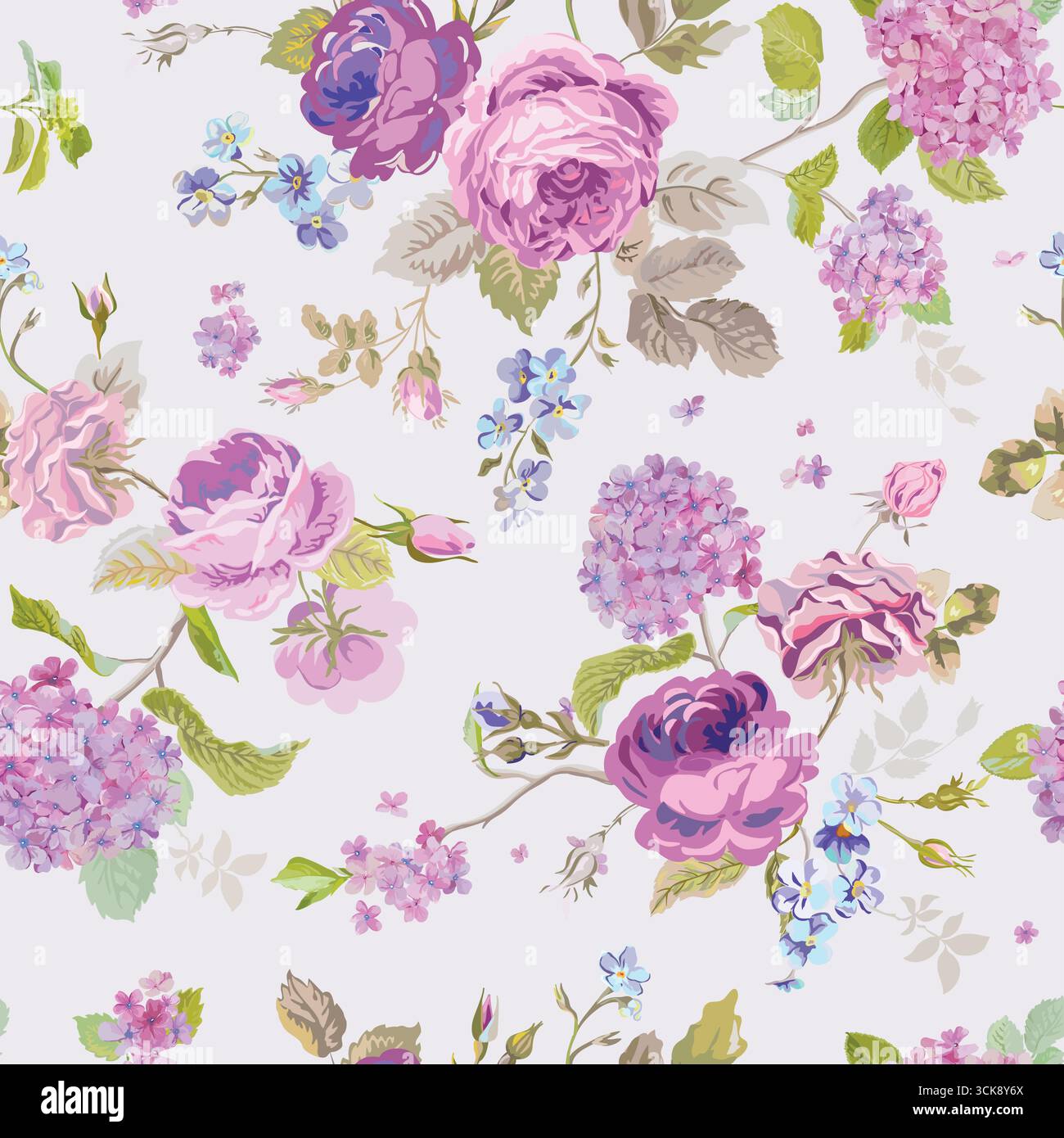 Seamless pattern with ordinary style Stock Vector