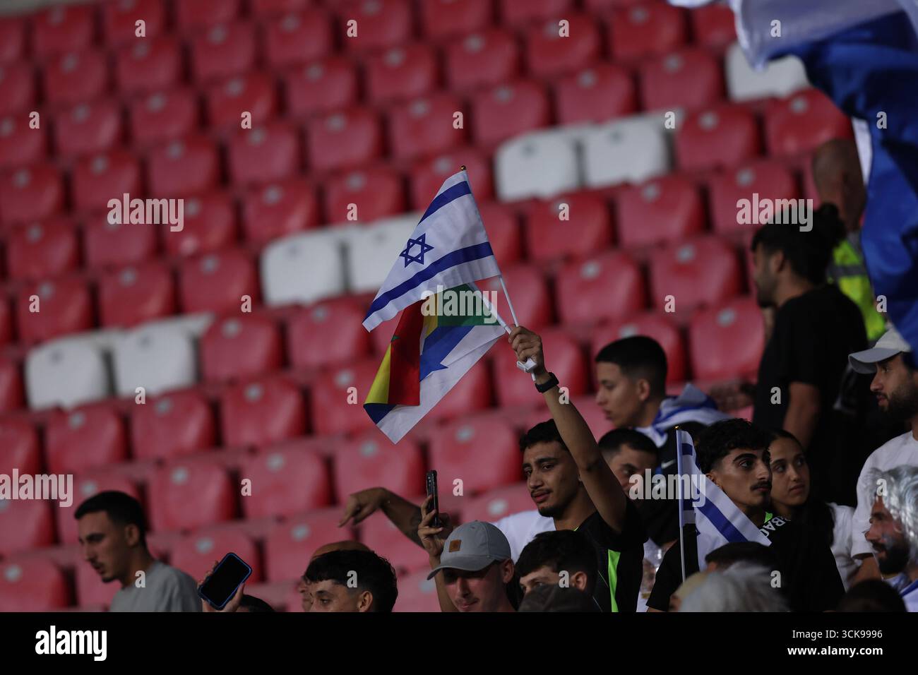Matching Israel Supporters (Israel)} during the Fifa World Cup Qualifier 2028 match ...