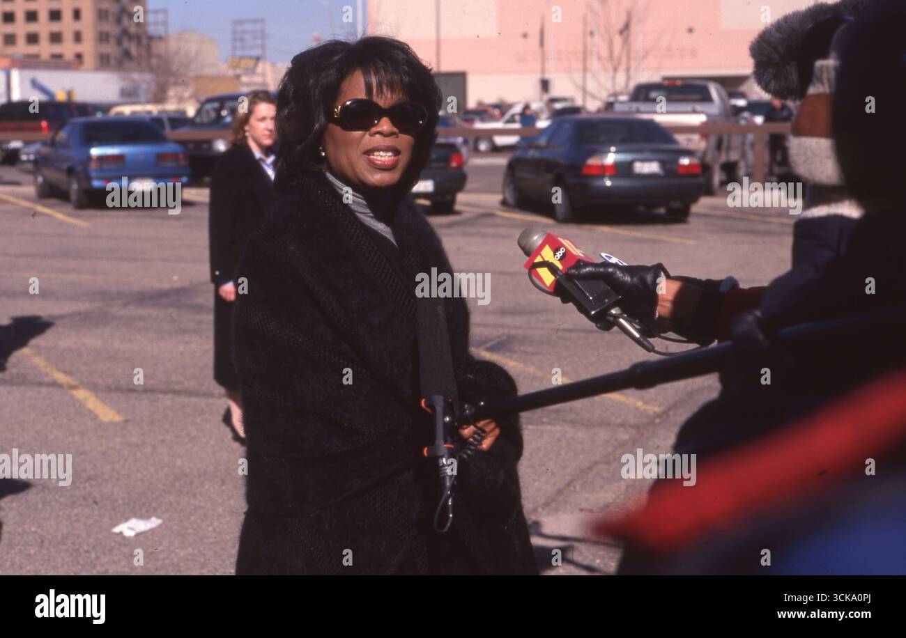 Mega star OPRAH WINFREY in Amarillo during beef trial, 1998  Amarillo, Texas Stock Photo