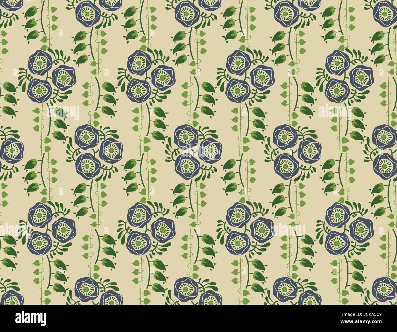 Daily modern seamless pattern Stock Vector