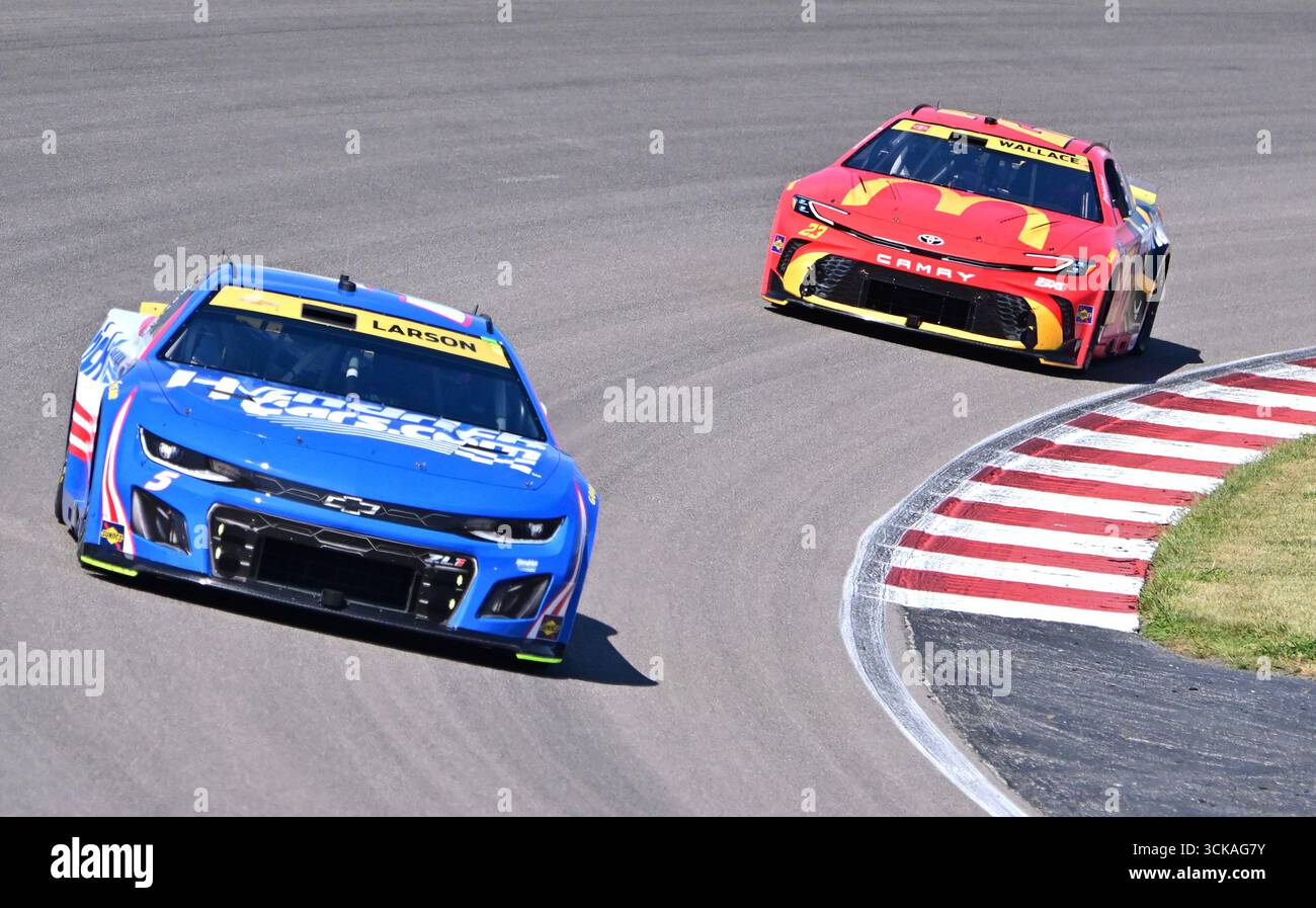 MADISON, IL - SEPTEMBER 07: Kyle Larson (#5 Hendricks Motorsports ...