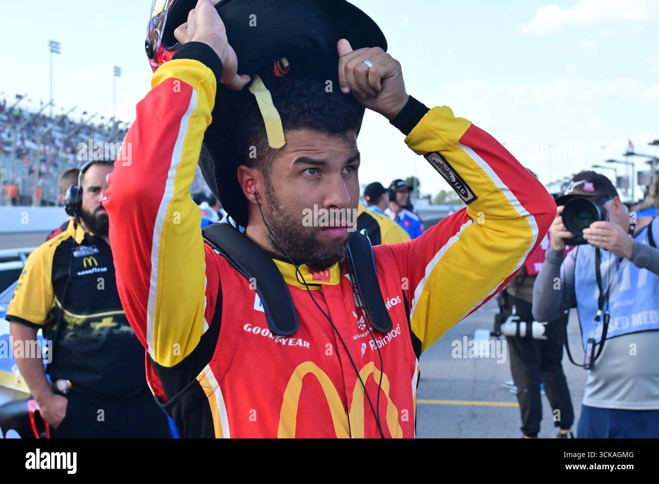 MADISON, IL - SEPTEMBER 06: Bubba Wallace (#23 23X1 Racing Long John ...